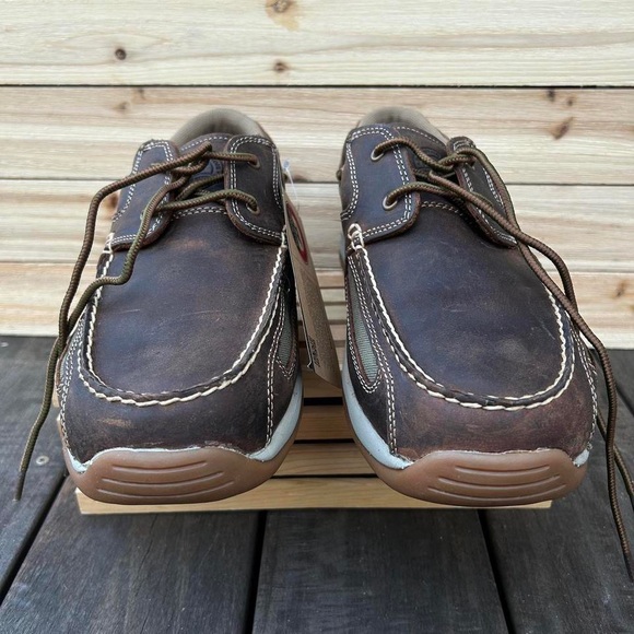 NWT New Red Wing Irish Setter Hunt Brown Leather Boat Shoes Loafers w/ Box - Picture 5 of 8